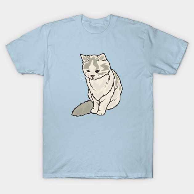 Angry Cat looks so cute T-Shirt by crissbahari